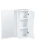 Beliani Bad-Spiegelschrank PALMAS in Weiß - (W) 60 x (H) 60 x (L) 16 cm