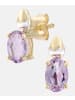 Diamant L'éternel Ohrringe aus 375 Gelbgold mit Amethyst