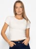 SASSYCLASSY Crop-Shirt in Offwhite