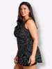 sheego Badekleid in schwarz-weiß-bedruckt