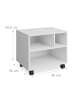 relaxdays Rollcontainer in Weiß - (B)40 x (H)35,5 x (T)30 cm