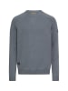 Camel Active Strickpullover mit Rundhalsausschnitt in Blau