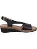Comfortabel Klassische Sandaletten in schwarz