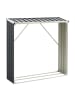 casa.pro Brennholzunterstand Kalmar in Anthrazit (L)155cm (B)45cm (H)157cm