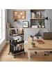 relaxdays Rollwagen in Schwarz - (B)45 x (H)77 x (T)34 cm