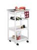 Zeller Küchenwagen, mobile Bar in Weiß, (B) 37 x (H) 82 x (L) 47 cm