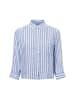 Marie Lund Bluse Liane in weiß blau
