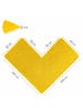WohnDirect Eckbadematte PARIS in Gelb