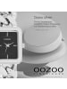 Oozoo Analog-Armbanduhr Oozoo Timepieces silber extra groß (ca. 31x24mm)
