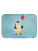 Mr. & Mrs. Panda Duschvorleger Pinguin Luftballon ohne Spruch in Eisblau