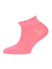 ewers 6er-Set Sneaker Socken Uni in pink-gelb-grün