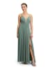 Vera Mont Abendkleid mit Lurexfaden in Mint/Silver