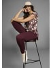 Laura Scott Druckbluse in bordeaux-grafik