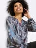 Heine Druckbluse in rauchblau-beige-bedruckt