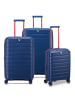 Roncato B-Flying Move 4 Rollen Kofferset 3-teilig mit Dehnfalte in ultramarine blue