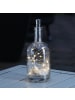 MARELIDA LED Draht Lichterkette Korken für Flaschen L: 70cm in silber