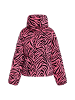 faina Damen Steppjacke Mit Zebra-Print in Pink Zebra