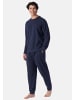 Schiesser Schlafanzug Modern Nightwear in Deep blue