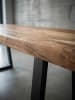 KADIMA DESIGN Esszimmerbank 140x40x45,5 cm Massivholz / Metall mit