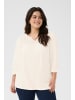 KAFFE curve Langarm-Bluse KCsanne in Chalk