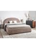 Beliani Doppelbett VAUCLUSE in Beige - (W) 194 x (H) 125 x (L) 214 cm