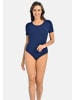 Teyli Bodysuit für Frauen mit kurzen Ärmeln Shirty in blau