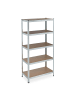 relaxdays 2 x Schwerlastregal in Silber - (B)90 x (H)180 x (T)45 cm