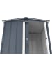 VCM  Metall Gerätehaus 163x112 Gartenhaus Schiebetür in Anthrazit