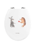 Mr. & Mrs. Panda Motiv WC Sitz Hase Igel ohne Spruch in Weiß