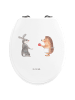 Mr. & Mrs. Panda Toilettendeckel Hase Igel ohne Spruch in Weiß