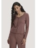 Hessnatur Hessnatur Pointelle Cardigan PURE COTTON aus reiner Bio-Baumwolle in rosébraun