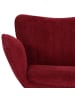 MCW Barhocker MCW-M67 mit Armlehne, Bordeaux Fuß schwarz