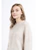 DreiMaster Vintage Damen Strick Pullover in Hellbeige Melange