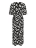 Kaffe Jerseykleid KAivanna Loose fit in Black, Chalk Flower Print