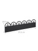 relaxdays Beeteinfassung in Schwarz - (B)274,5 x (H)7,5 cm