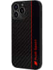Audi Sport Handyhülle iPhone 13 Pro Stoßabsorbierende Hülle schwarz Carbon