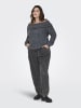 ONLY Carmakoma Strickpullover in Medium Grey Melange 1