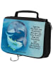 Mr. & Mrs. Panda Wash Bag Walfisch Thunfisch Design mit Spruch in Weiß