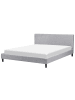 Beliani 3-tlg Doppelbett FITOU in Grau/Braun