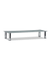 relaxdays TV-Tisch in Weiß/Silber - (B)35 x (H)100 x (T)17 cm