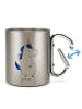 Mr. & Mrs. Panda Becher Aus Edelstahl Einhorn Mann ohne Spruch in Silber