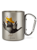 Mr. & Mrs. Panda Kaffeetasse Rabe Sombrero ohne Spruch in Silber