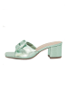 Duffy Sandalette Vena Tre in metallic green