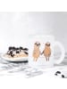 Mr. & Mrs. Panda Glas Tasse Faultier Pärchen ohne Spruch in Transparent