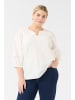 KAFFE curve Langarm-Bluse KClilje in Chalk