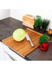 relaxdays Tranchierbrett in Natur - (B)38 x (H)2,5 x (T)45 cm