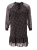 Aniston PLUS Chiffonkleid in bordeaux-lila-camel