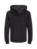 JACK & JONES Junior Kapuzen-Sweatshirt in black/Large Print