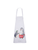 Mr. & Mrs. Panda Kochschürze Pinguin mit Kind ohne Spruch in Weiß
