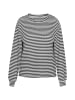 SANIKA Women Blouse in Black Stripes